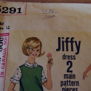 Vintage Simplicity Girls sizes 10-12 Sewing Patterns