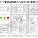Pediatric Occupational Therapy Quick Reference / Cheat Sheet / Pocket ...