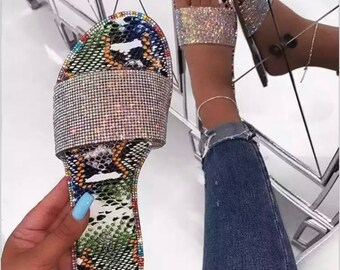 diamond slippers for ladies