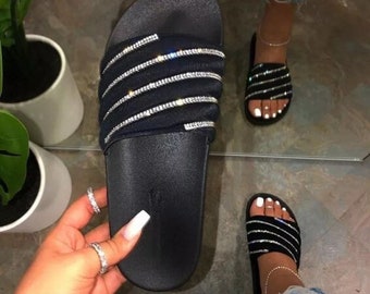 womens rubber beach sandals