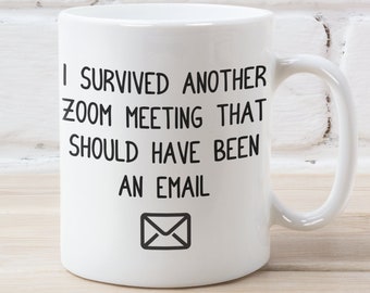 Zoom Coffee Mug, Zoom Meeting, Lockdown mug, Work From Home Mug, Work From Home Gifts, Colleague Gifts, Coworker Mug Gift, Zoom call mug