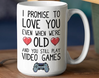 Gamer Boyfriend Coffee Mug, Gamer Gifts, Gifts for Men, Anniversary Gifts for Husband, Funny Gift For Him, Couples Mug