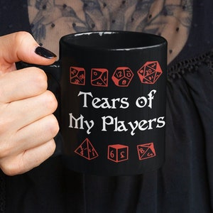 Dungeons And Dragons, Dungeon Master Mug, Tears of my Players, Large Gamer Mug, Mug For DND, DnD Gift, Dungeons and Dragons Mug, dnd gifts