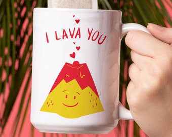I Lava You, Gift For Him, Gift For Her, Anniversary Coffee Mug, Big Coffee Mug, Gift For Boyfriend Girlfriend, Wedding Anniversary