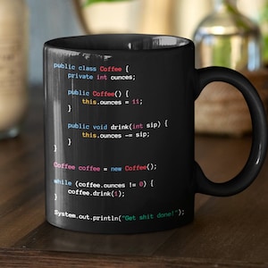 Java Kaffeetasse Programmierer Coder Ingenieur Java Schwarzer Tee Becher Geschenk Java Software Entwickler, Teetasse