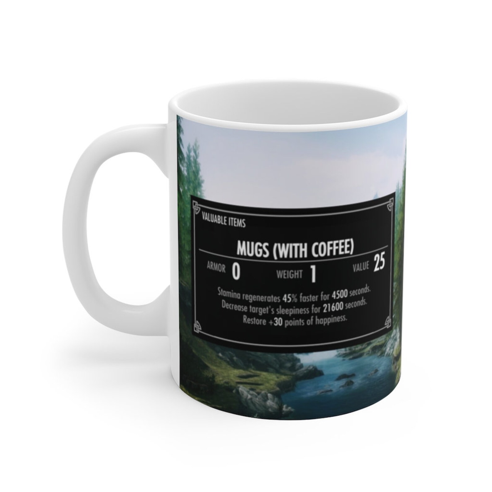 Skyrim Coffee Mug Skyrim Elder Scrolls Inspired Mug Coffee Etsy