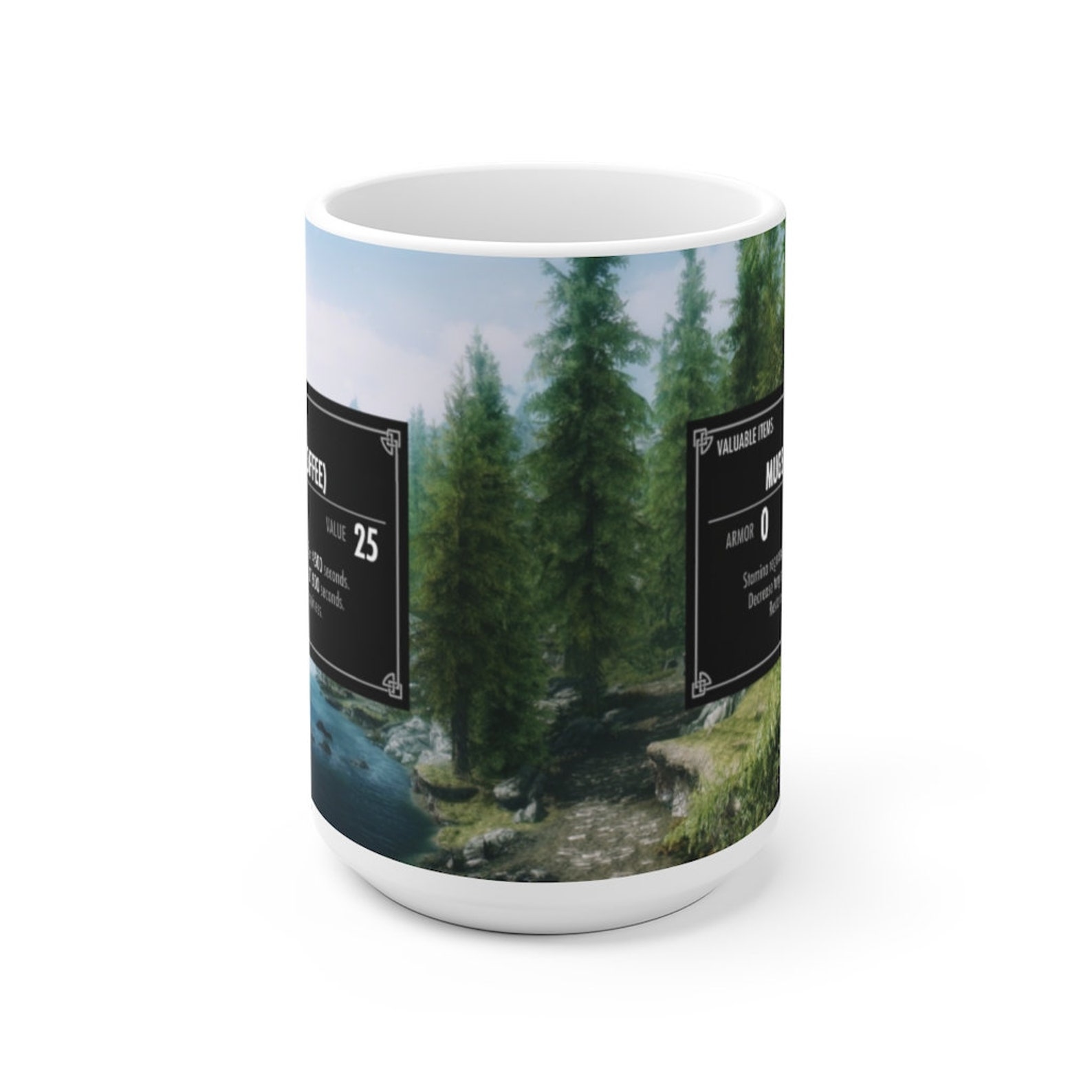 Skyrim coffee Mug Skyrim Elder Scrolls Inspired Mug Coffee Etsy