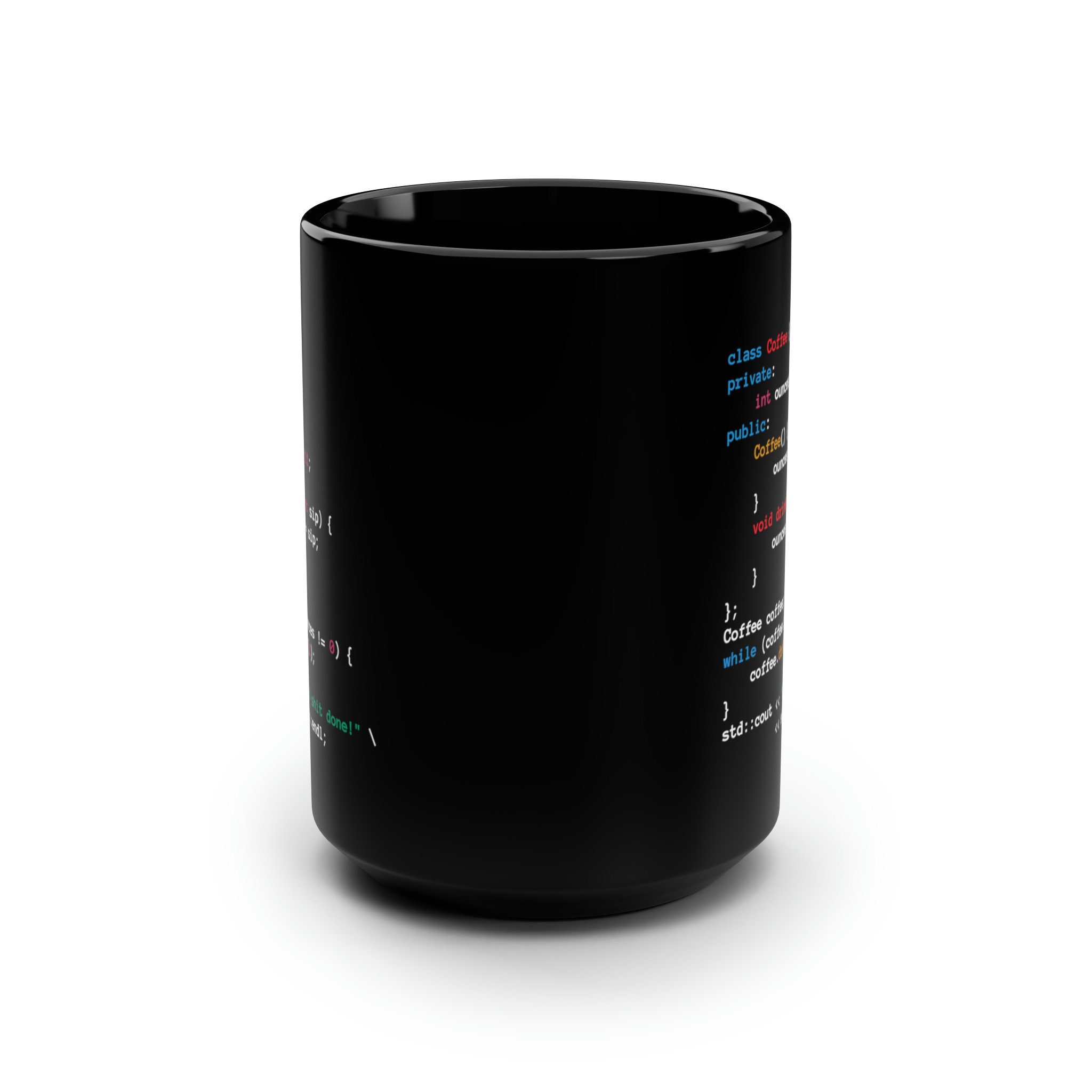 Cpp C++ Coffee Programmer Coder Engineer Cpp Black Coffee Mug Gift C++ ...