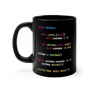 Programmierer Coder Ingenieur Python Schwarz Kaffeetasse Geschenk Python Programmierer Bild 2