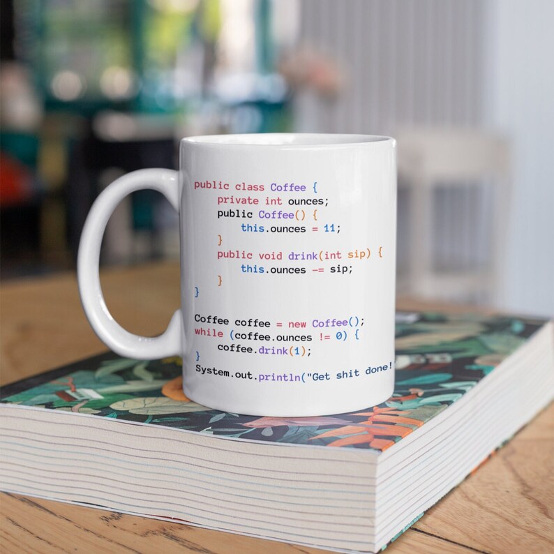 Java-Kaffeeklasse-Becher, Java-Entwickler-Codierungsbecher, Geschenk für Programmierer Bild 1