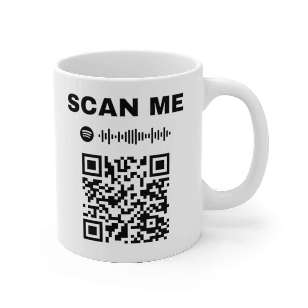 Rick Roll QR code' Two-Tone Mug