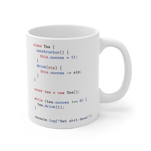 Weißer Labradorit Becher, Programmierer Geschenk, Programmierer Geschenk, Programmierer Geschenk, Programmierer Geschenk, Coder Teebecher Bild 2
