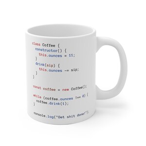Weißer Labradorit Becher, Programmierer Geschenk Bild 3