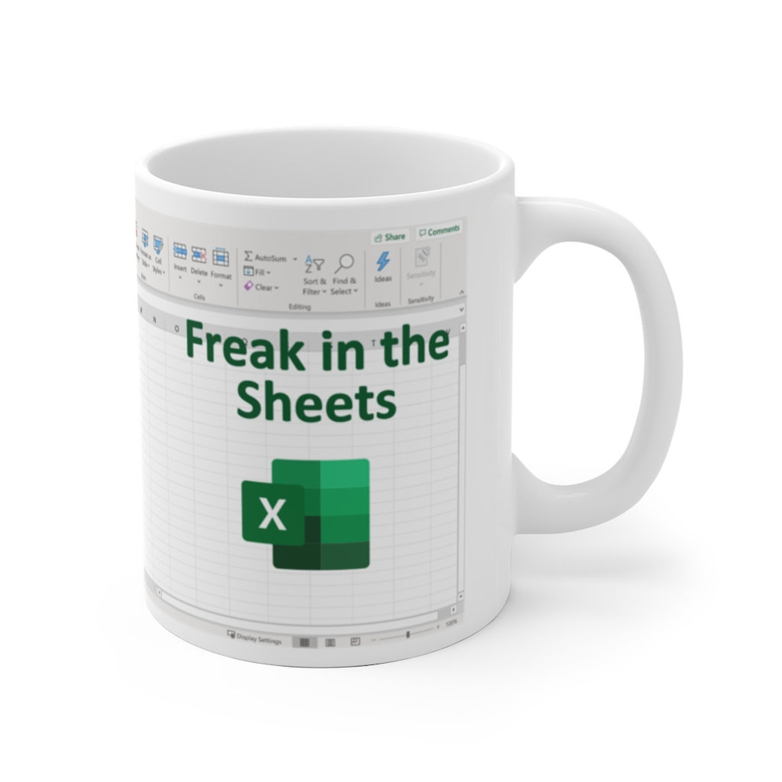 Freak in the Sheets Mug Funny Spreadsheet Excel Mug Etsy