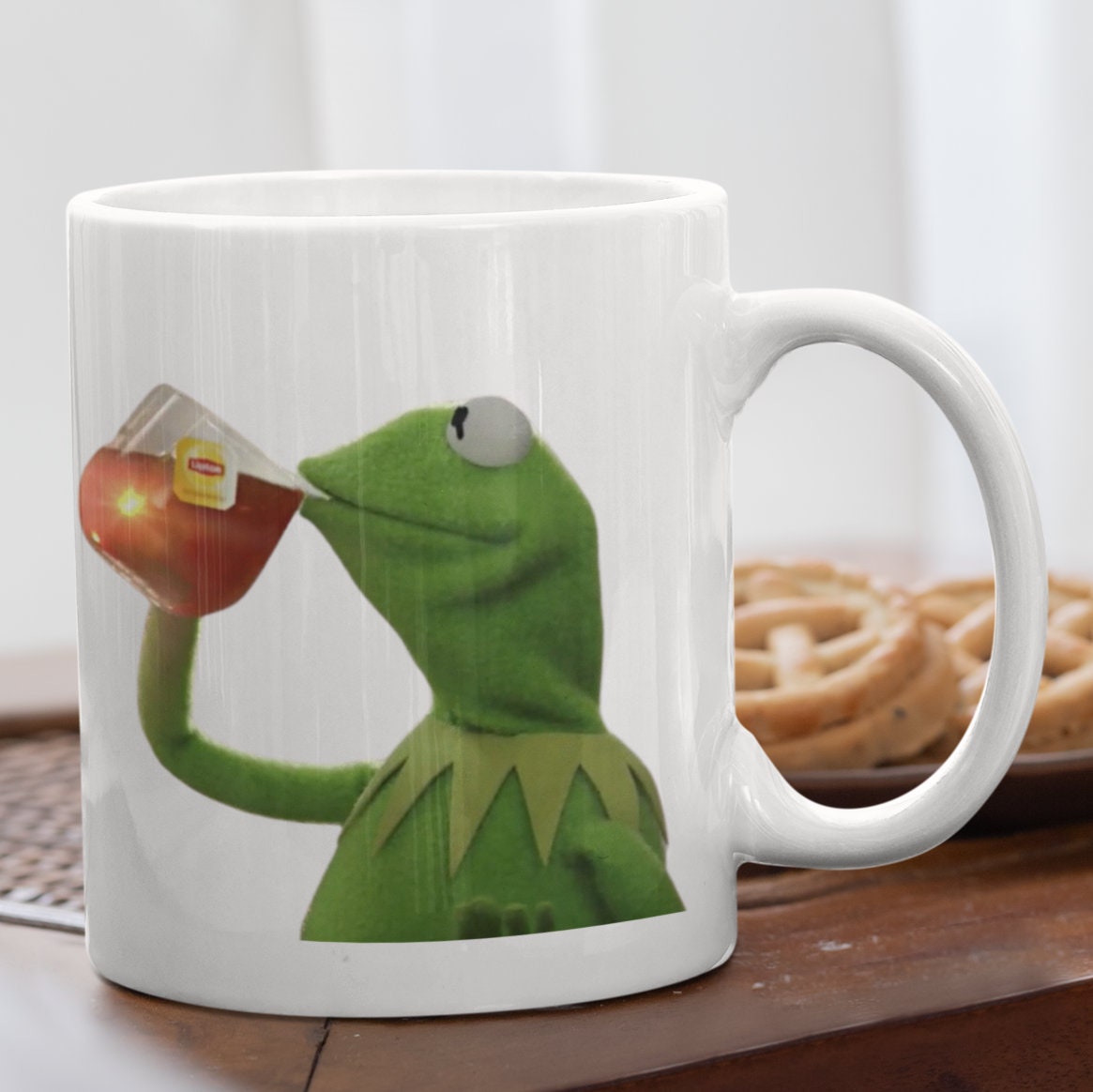Kermit Sipping Tea, Pero eso no es de mi negocio taza, taza de café grande,  taza de té grande - Etsy México, image size:1165x1164