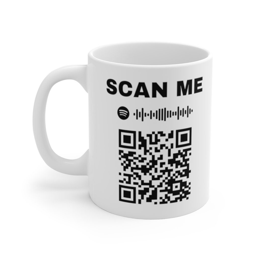 Rick Roll QR code' Two-Tone Mug