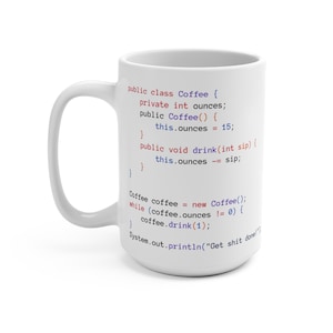 Java-Kaffeeklasse-Becher, Java-Entwickler-Codierungsbecher, Geschenk für Programmierer Bild 7