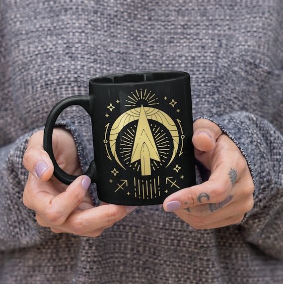Sagittarius Mug Zodiac Gifts Astrology Mug Sagittarius Gifts Horoscope Birthday Sagittarius Birthday November December Cup Black Gold Mug