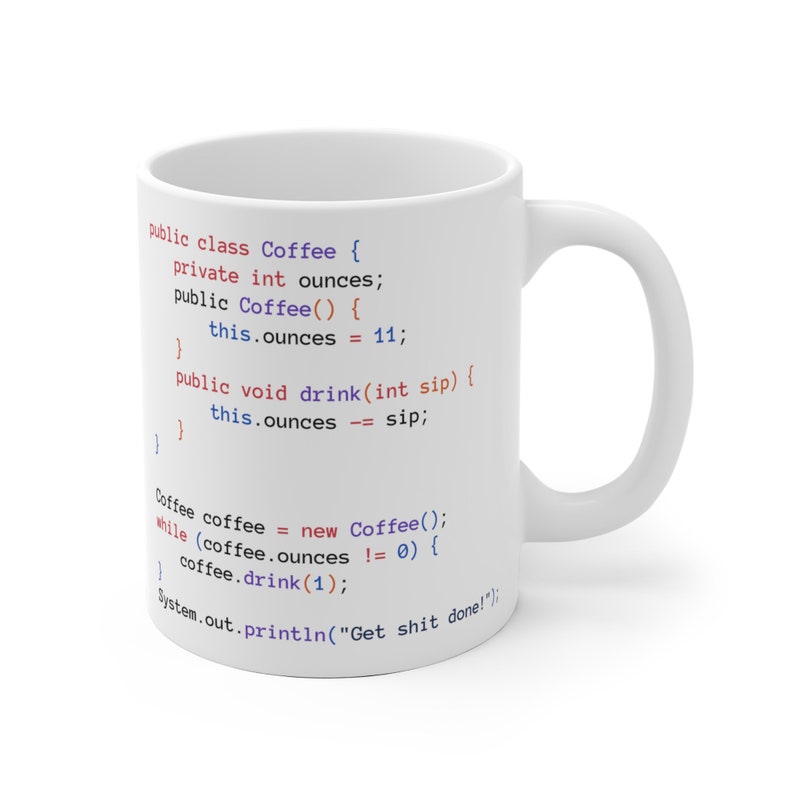 Java-Kaffeeklasse-Becher, Java-Entwickler-Codierungsbecher, Geschenk für Programmierer Bild 2
