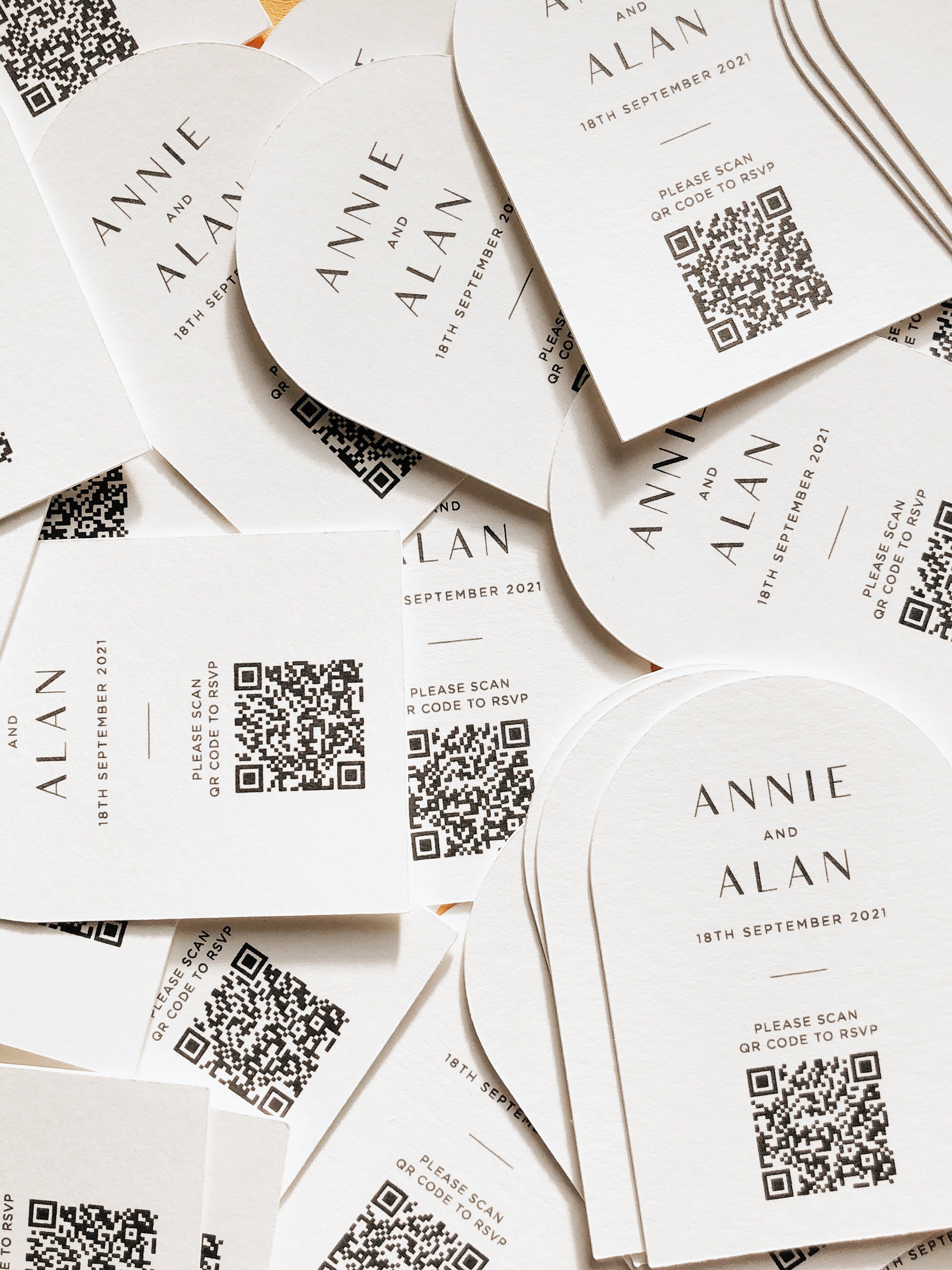Pack of 10 QR Code RSVP Cards Scan RSVP Card  Etsy Australia