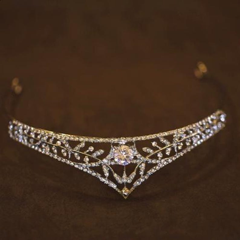 Crystal Tiara for Brides, Bridesmaids, Sparkly Headpiece, Wedding Crown image 3