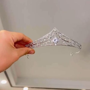 Crystal Tiara for Brides, Bridesmaids, Sparkly Headpiece, Wedding Crown image 4