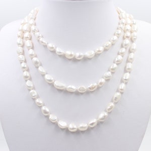 11-12mm Cultured Freshwater Pearl Freeform Rice Beads For Jewelry Making 15" 