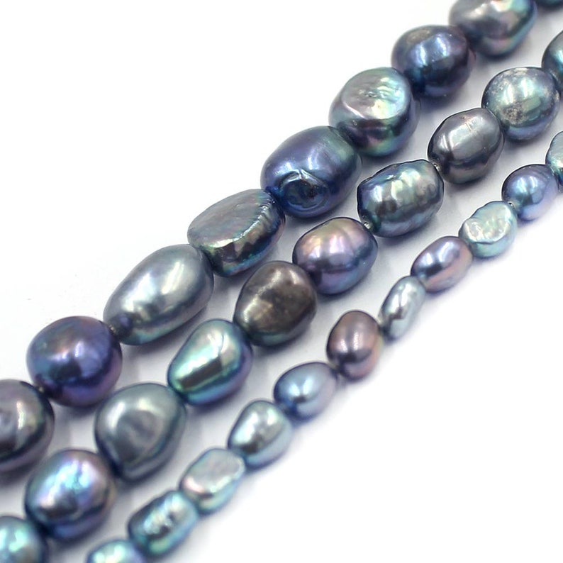 Jewelry Making Natural Freeform Potato Freshwater Pearl Spacer Beads Strand 14" Jewelry Making Natural Freeform Potato Freshwater Pearl Spacer Beads Strand 14"
