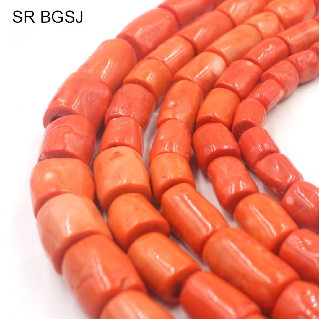 Orange coral hotsell beads