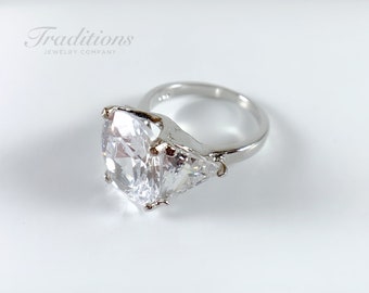 Flawless Cubic Zirconia (FCZ) Sterling Silver Ring