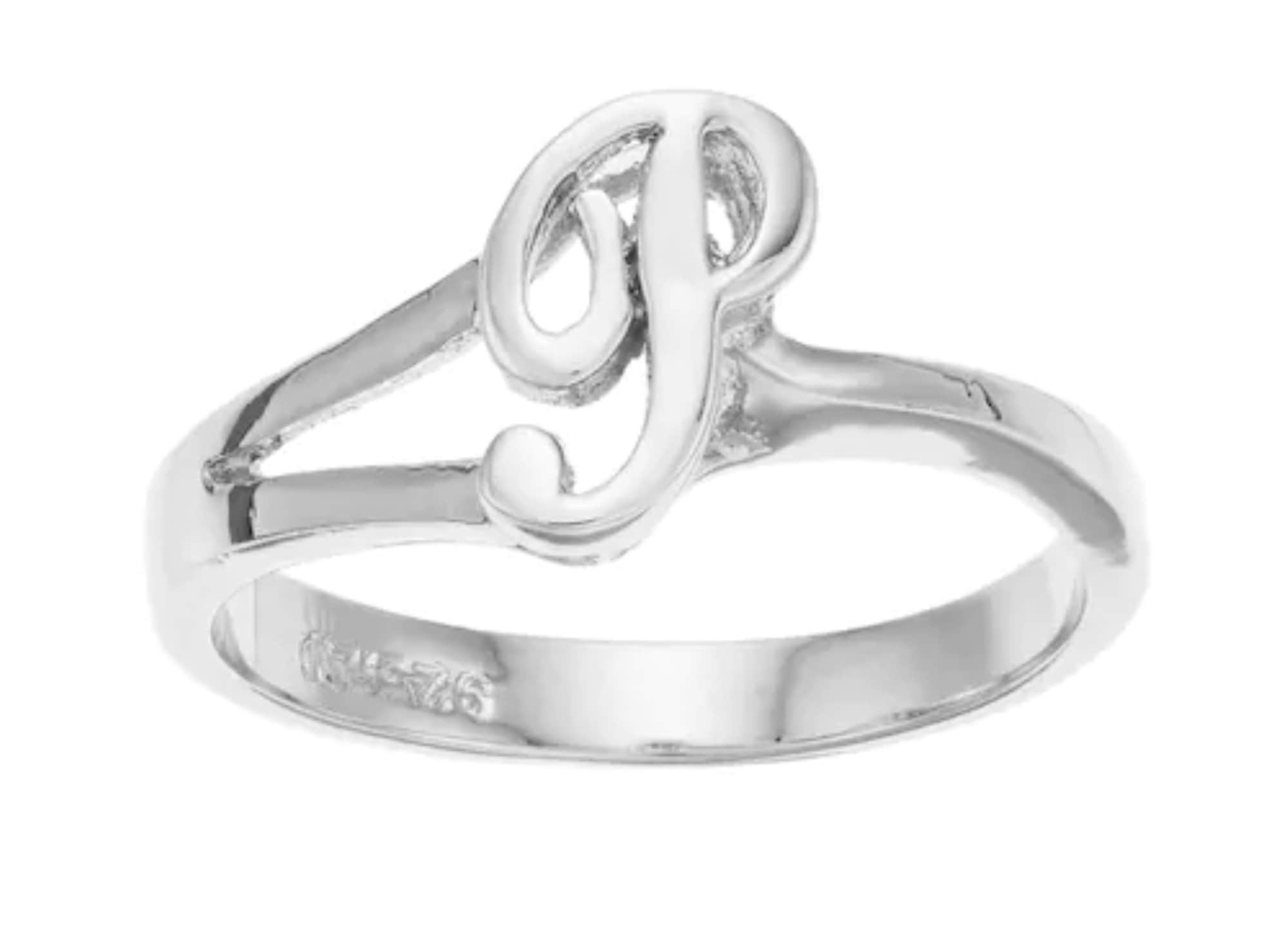 pointless journey INITIAL RING GOLD 【P】 14K Yellow Initial P Ring