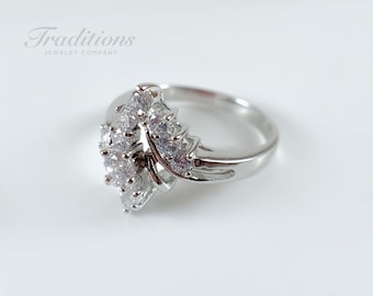 Flawless Cubic Zirconia (FCZ) Sterling Silver Ring