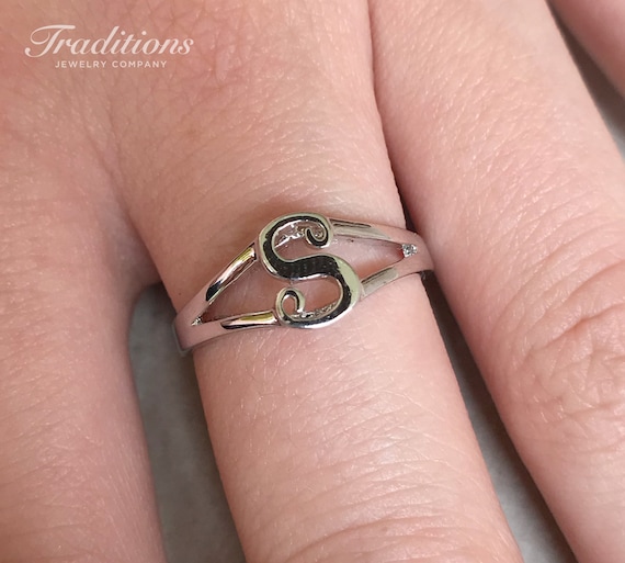 GOLD PLATED CUSTOMIZED YELLOW & ROSE GOLD HEART INITIAL LETTER RING ANILLO  ADJUSTABLE SIZES 6-12