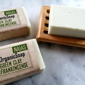 Handmade Organic Soap: Green Clay, Frankincense & Patchouli