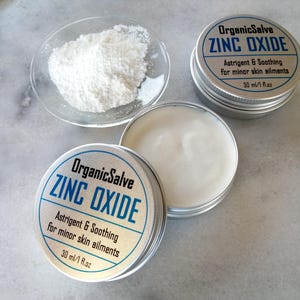 Zinkoxidsalbe Biologisch, Natürliches Zinkoxidbalsam, Nährender Babybalsam, Zinkbalsam, Allzweckbalsam, Babypartygeschenk, Zero Waste Balsam