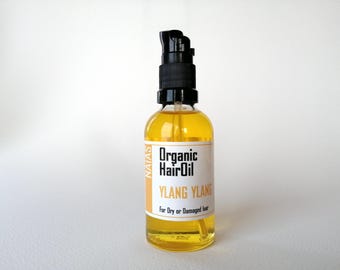 Aceite capilar orgánico de argán e ylang ylang: suero antifrizz y reparador