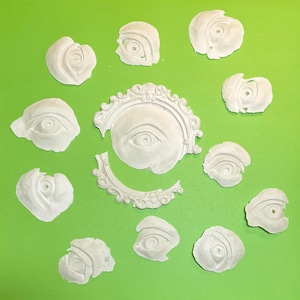 Menschliche Augen DIY Kunstteile, Bastelbedarf Augenstücke, Teilaugenskulptur kreatives gruseliges Basteln, Augenbeutel