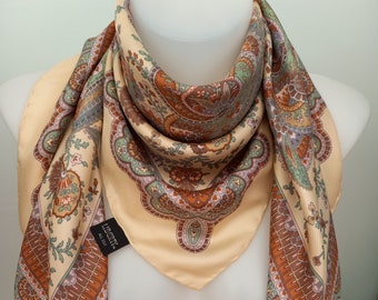 Vintage Liberty of London Paisley Silk scarf 35 x 35 "