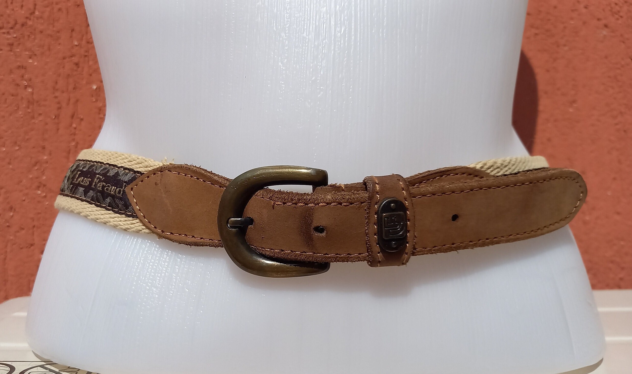 Vintage Louis International Made In Italy Equestrian Brown Leather Belt Size 38 RRLSS23009-A_1200x1200.  main image 3