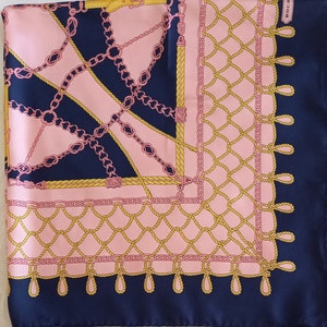 Equestrian silk scarf