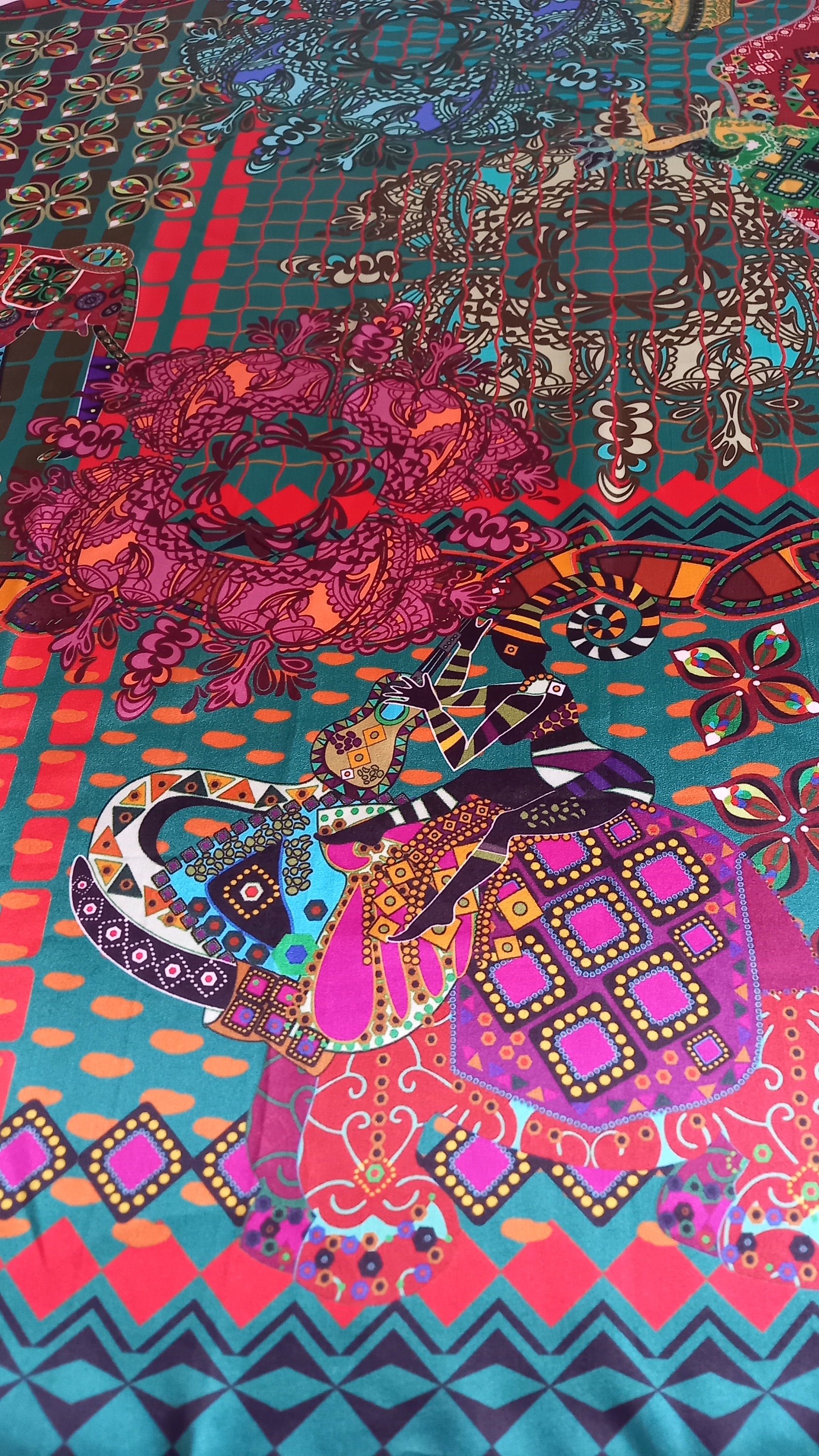 Oriental Silk Fabric Pattern as background Stock Photo - Alamy
