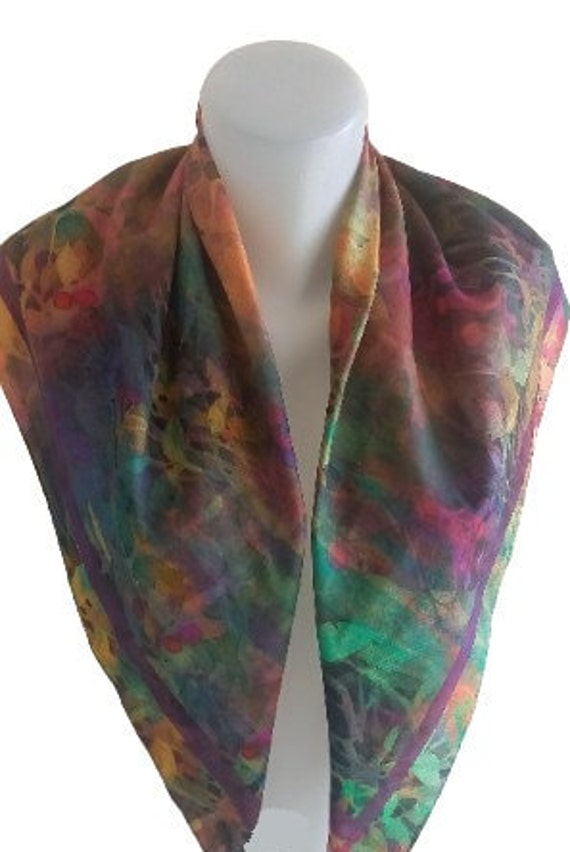 Summer square scarf. New Large scarf women. Gift … - image 7