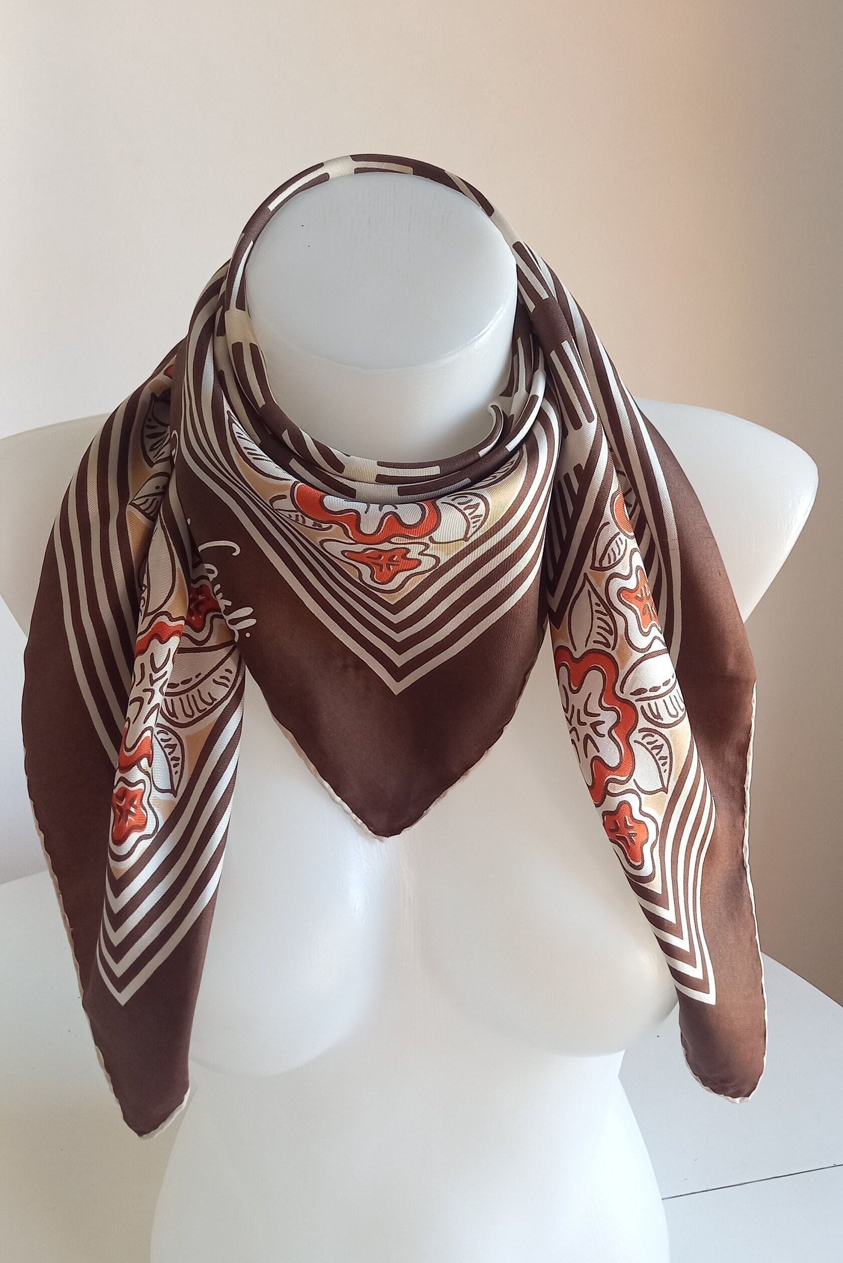 HYSFORM / FLORAL LARGE SCARF (スカーフ) FLORAL LARGE SCARF | HYSFORM™ | VERTICAL GARAGE OFFICIAL