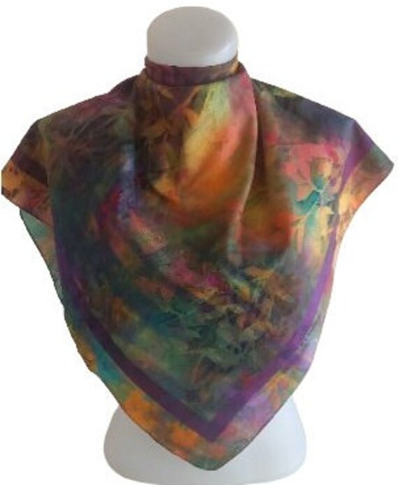 Summer square scarf. New Large scarf women. Gift … - image 8