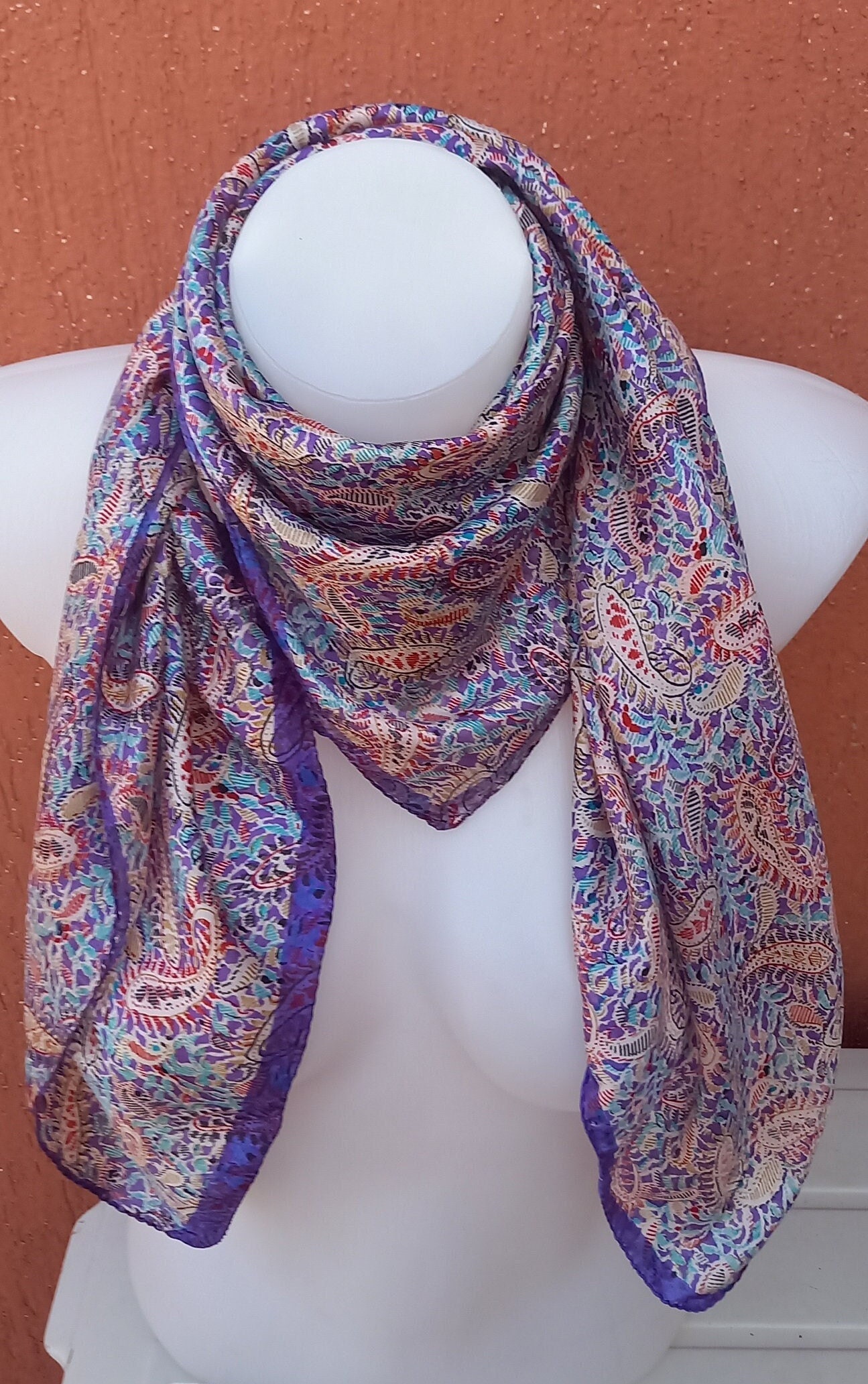 Elegante E Confortevole Sciarpa Di Seta Pashmina - Foto 4