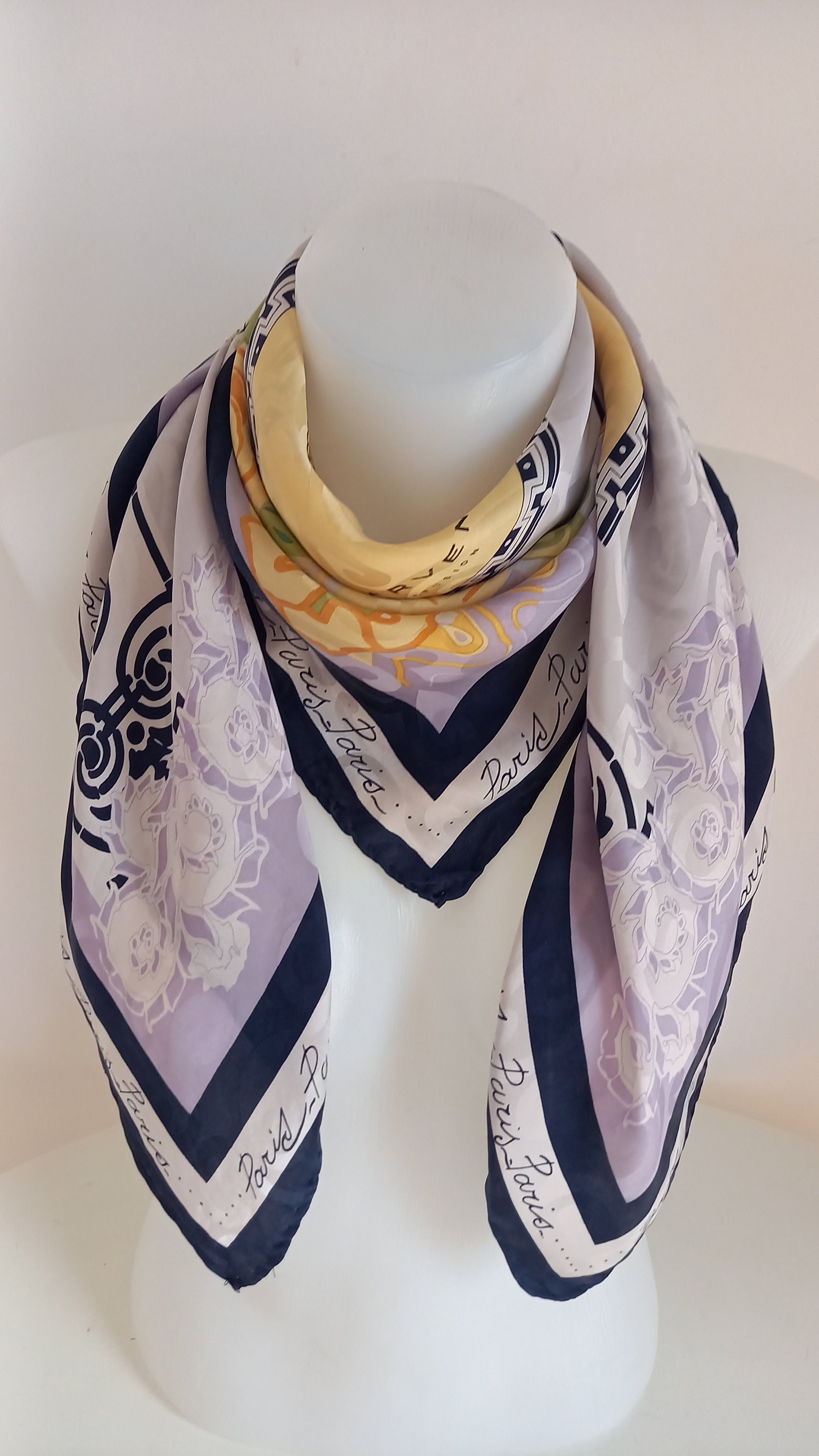 【 VINTAGE 】 Silk Lavaliere Scarf il_fullxfull.6058001359_fa33.jpg