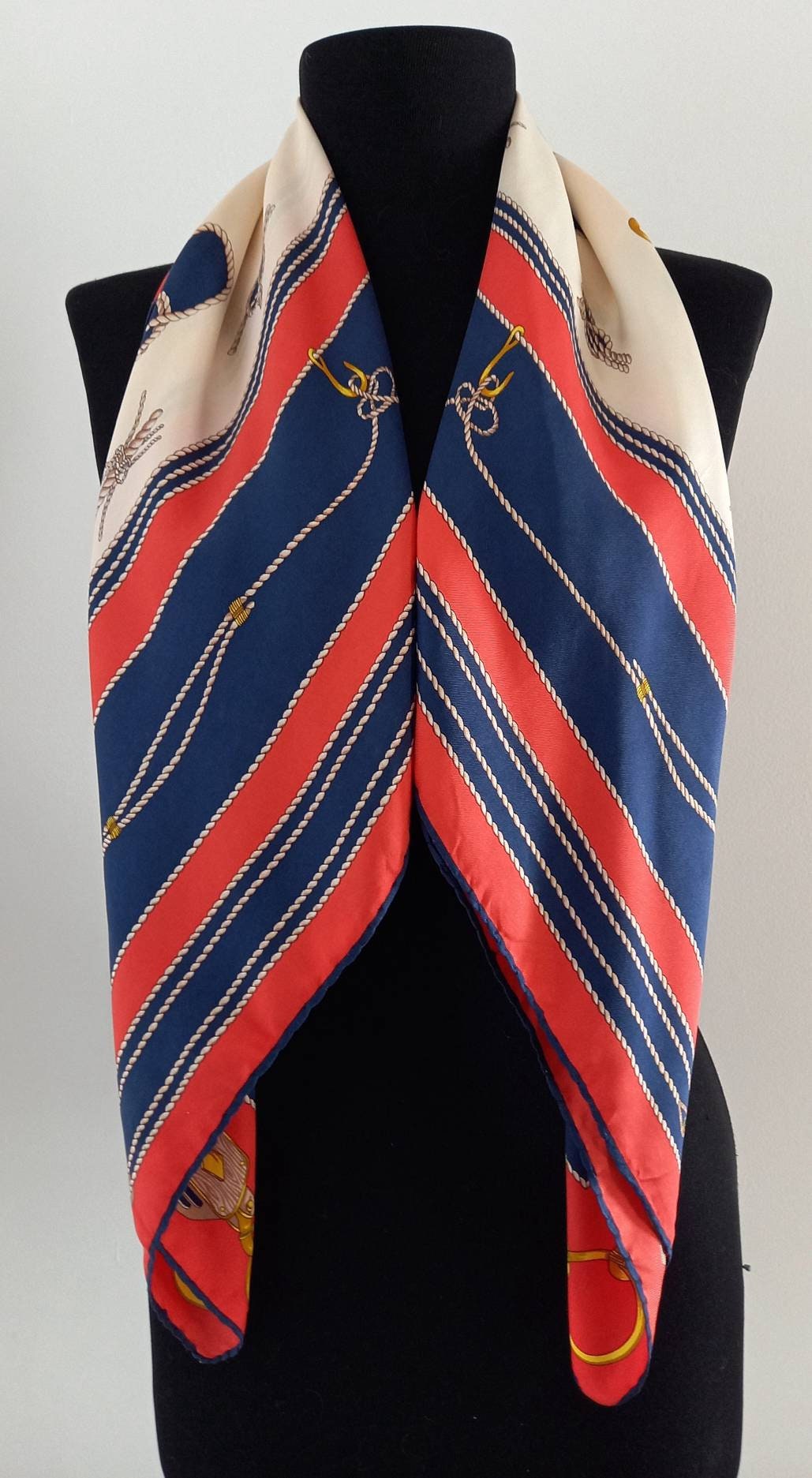 Vintage Square Silk Scarf. Belts , Ropes, Hooks Print Scarf. Designer Bayron Signed Silk Scarf.blue Red White Scarf - Etsy Vintage Square Silk Scarf. Belts , Ropes, Hooks Print Scarf. Designer Bayron Signed Silk Scarf.blue Red White Scarf - Etsy