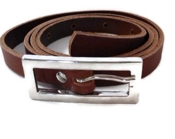 Vintage Louis Feraud Belt: Equestrian Fabric & Leather, Size  display picture 3