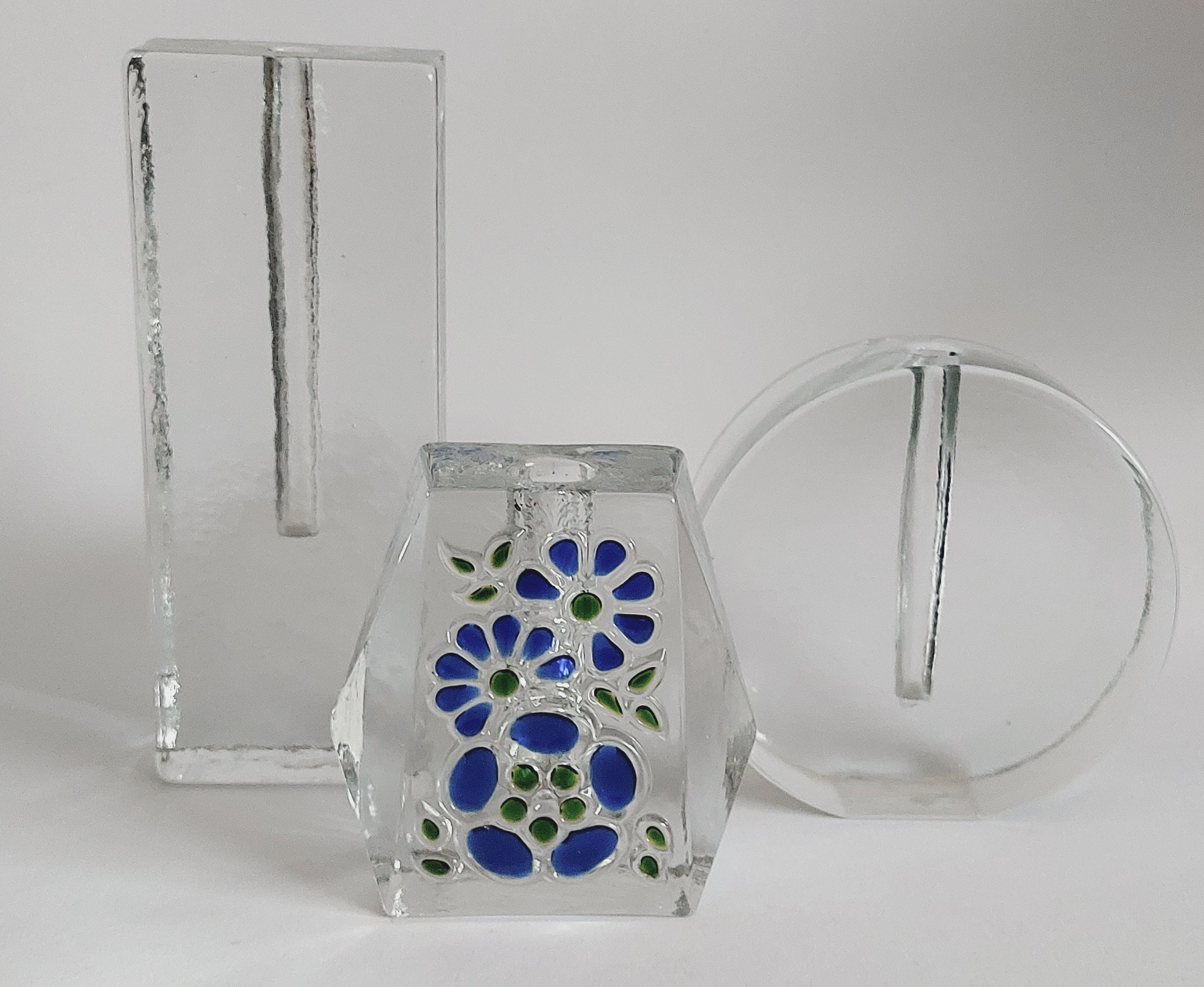 Vase Solifleur Walther Glas – Design Heiner, 2 Pièces, Années 70, Allemagne