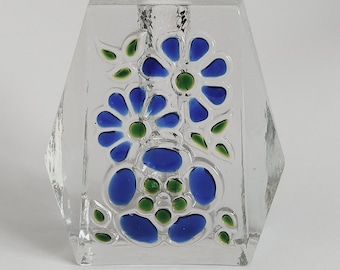 Vintage Walther Glass Serving Dish Crystal Glass Vintage Retro  